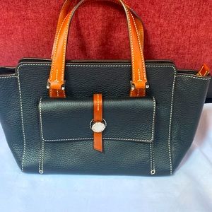 Dooney and Bourne black pebbled leather bag.